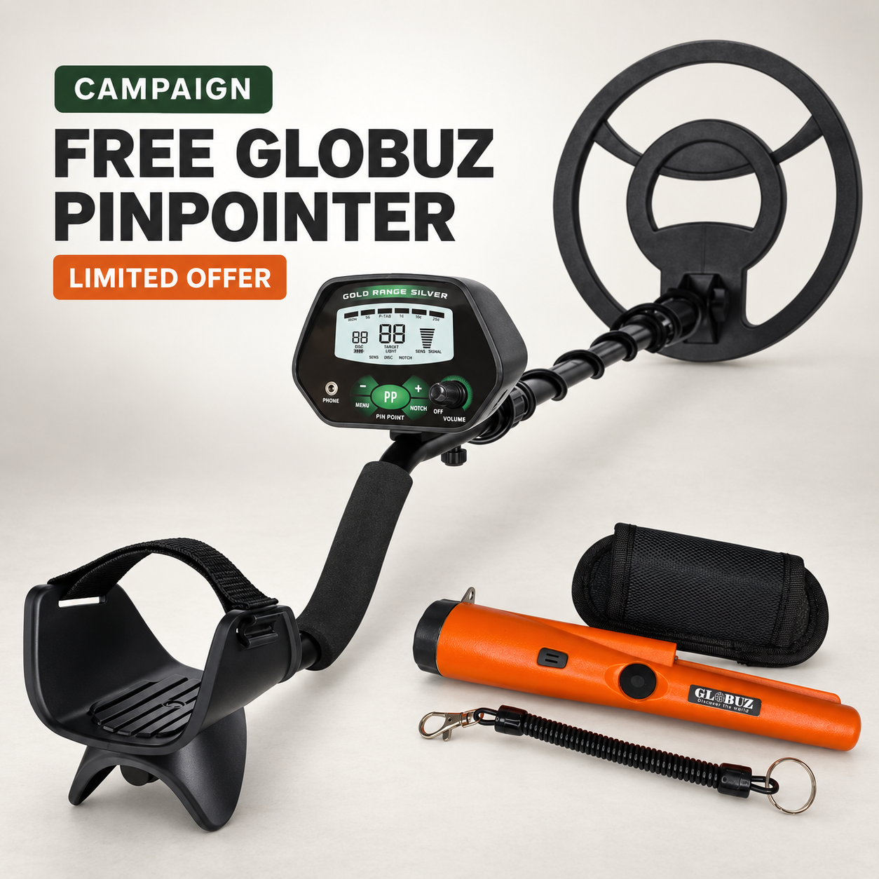 Campaign - Globuz Treasure tracker (FREE pinpointer)